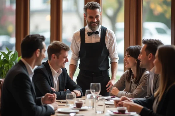 Erfahrene Servicekraft betreut Gäste bei einem Event – flexible Aushilfe für Eventgastronomie und Servicepersonal auf Abruf